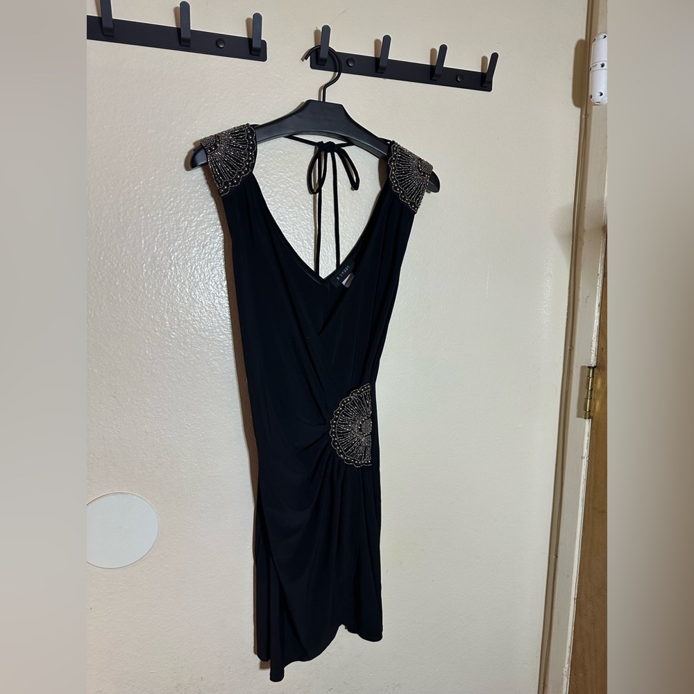 B. Smart vintage y2k Black Dress mini cocktail beaded dress